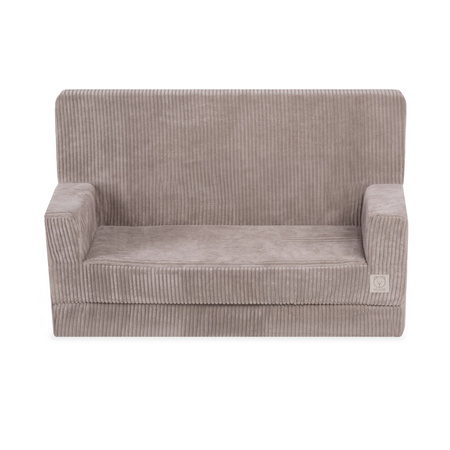 MISIOO Foldie Sofa mit Armlehnen, beige Premium Cord