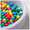 MISIOO Dry pool balls, 6 cm, set of 200 pcs: blue, green, red, yellow