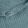 MISIOO Puffy Square Armchair, 77x67x50, blue, premium corduroy