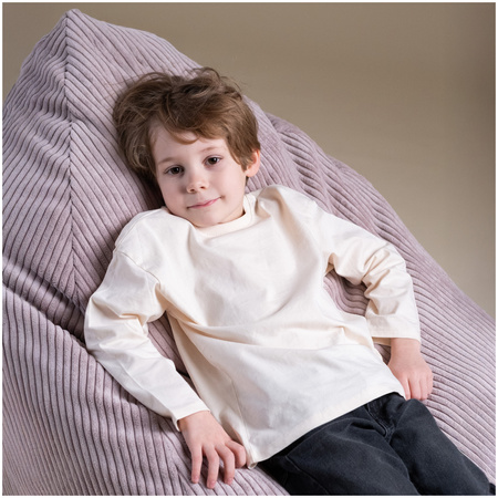 MISIOO Kindersackstuhl Sako, grün, Premium-Cord, Größe S (85x80x75)