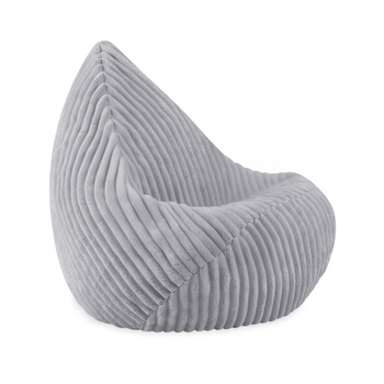 MISIOO Kindersackstuhl Sako, grau, Puffy Lamell, Größe S (85x80x75)