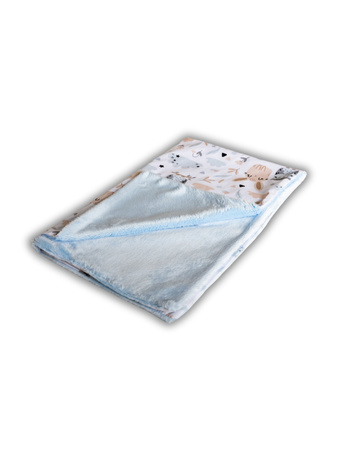 LAMA LOVE Kocyk dla niemowląt, 65x100, Zwierzątka leśne