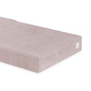 MISIOO Grand matelas avec dossier Foldie, velours côtelé rose clair premium
