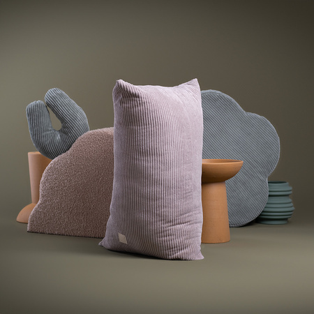 MISIOO, Sack pouf, 120x80 cm, light pink, premium corduroy