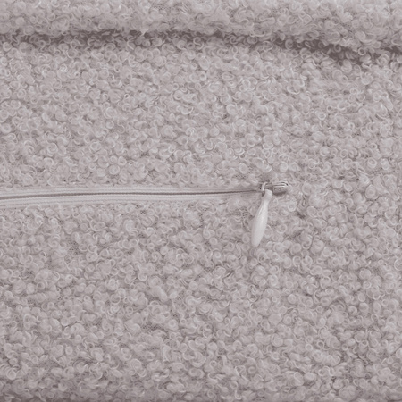 MISIOO Fotel rozkładany dla dziecka, 150x60x25 cm, szary baranek