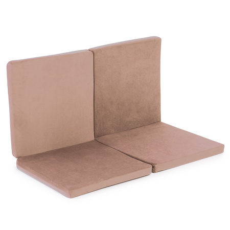 MISIOOO Matte, 120x120x5 cm, quadratisch , gold (beige) , Samt