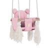 Misioo Teddybär-Schaukel, rosa, Samt