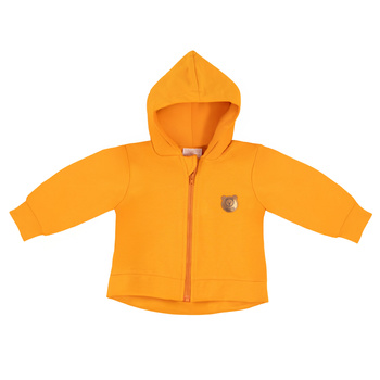 Misioo Kapuzensweatshirt mit Reißverschluss, Orange