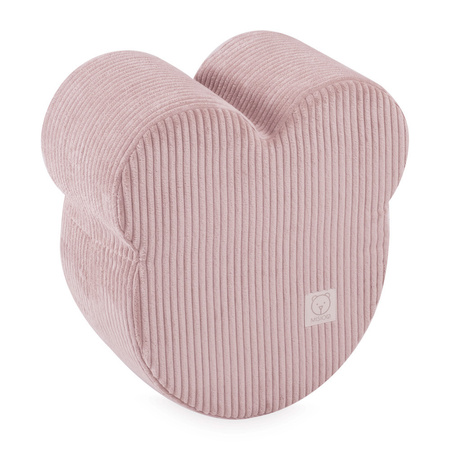 MISIOO Teddybär-Pouf, 46x25 cm, hellrosa, Premium-Cord