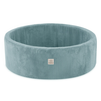 MISIOO Bällebad, 90x30 cm, rund, blau, Premium-Cord