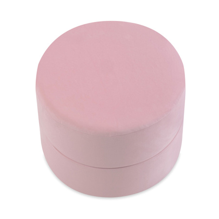 MISIOO Pufa, 40x30 cm, okrągła, różowy