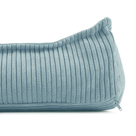 MISIOO Pouf, 60x60 cm, Bodenkissen, blau, Premium Cord