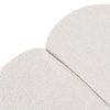MISIOO Blumenmatte, 115x115x5cm, creme, Lamm, flauschige Blume