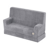 MISIOO Sofa z podłokietnikami Foldie, szary sztruks premium