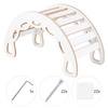 OUTLET MISIOO Bujak Small Rocker + ścianka wspinaczkowa/zjeżdżalnia, biały Wooden Play