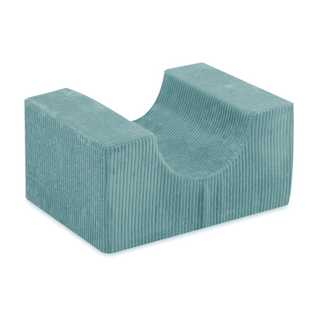 MISIOO Plac zabaw Zamek z basenem+150 piłek (perłowe, srebrne), niebieski sztruks premium