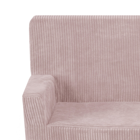 MISIOO Foldie Sofa with Armrests , light pink, premium corduroy
