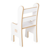 MISIOO Kinderschreibtischstuhl, weiß, Holzspiel