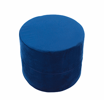 MISIOO Hocker, 40x30 cm, rund, navy blau