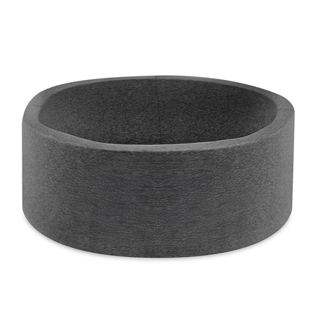 MISIOO Dry Pool, 90x30 cm, rund, graphit, Baumwolle, smart