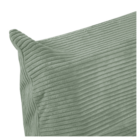 MISIOO  Ergonomiczny fotel wypoczynkowy dla dzieci MOONI, zielony, sztruks premium