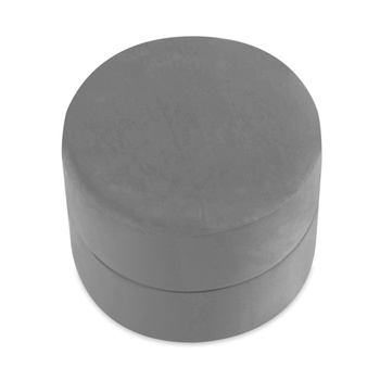 MISIOO Hocker, 40x30 cm, rund, grau