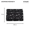 Wasserdichte Matratze Bett Schwarz mit Muster 100x70cm