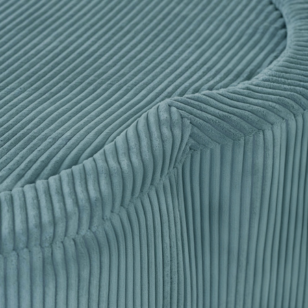 MISIOO Suchy basen kwiatek z matą , 95x30, niebieski, sztruks premium, Floral Fun Zone