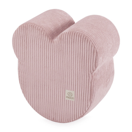 MISIOO Bärchen Sitzsack, 46x25 cm, hellrosa, Premium-Cord