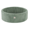 MISIOO Spielplatz Bällebad 90x30 + Dreieck (+200 Bälle:pearl, pearl mint, silver), grün, Premium-Cord