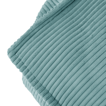 MISIOO Puffy Square Sessel, 77x67x50, blau, Premium-Cord