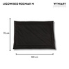 Matratze Bett Wasserdicht Schwarz 100x70cm