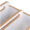 MISIOO Toy box, oragnizer, white, Wooden Play