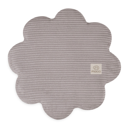 MISIOO Blumen Sitzsack, 54x25 cm, beige, Premium-Cord