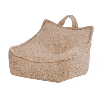 MISIOO Puffy Square Sessel, 77x67x50, beige, boucle