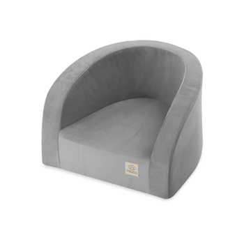 MISIOO Fotel, szary, velvet