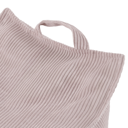 MISIOO Puffy Square Fotel, 77x67x50, jasny róż, sztruks premium