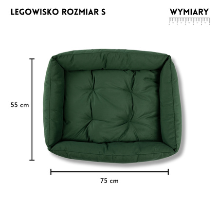 Legowisko kanapa Velvet Zielony 75x55cm