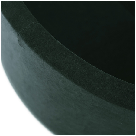MISIOO Trockenbecken, 90x40 cm, rund, flaschengrün, Samt, Samt