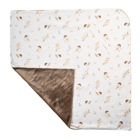 LAMA LOVE Otulacz do fotelika, 100x100, Wróbelki