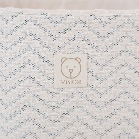 MISIOO Bällebad 90x30 cm, rund, Creme, Softie Canvas
