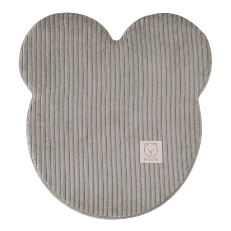 MISIOO Bärchen Sitzsack, 46x25 cm, beige, hochwertiger Kordsamt