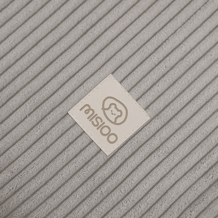 MISIOO Kinderklappsessel, 150x60x25 cm, beige Cord Premium