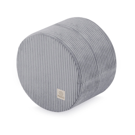 MISIOO Rund Sitzsack, 40x30 cm, grau, Premium-Cord