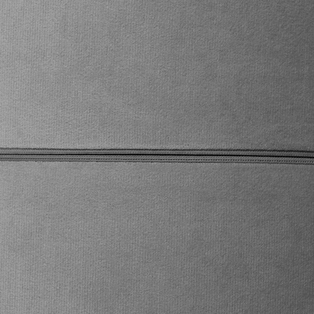 MISIOO Pufa, 40x30 cm, okrągła, szary