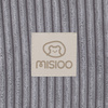 MISIOO Spielplatz 3 Elemente + Trockenpool 90x30 (+200 Bälle: Perle, Silber, Hellblau), grau, Premium Cord)