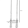 Misioo Zimmerschaukel, flach, beige, Premium-Cord