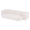 MISIOO Sofa Bed Foldie, kremowy baranek