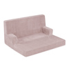 MISIOO Foldie Sofa mit Armlehnen , hellrosa, Premium Cord