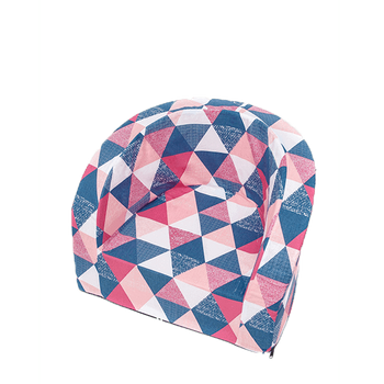 MISIOO Fotel, różowe trójkąty, smart (bawełna)